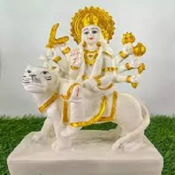 White Marble Durga Statue